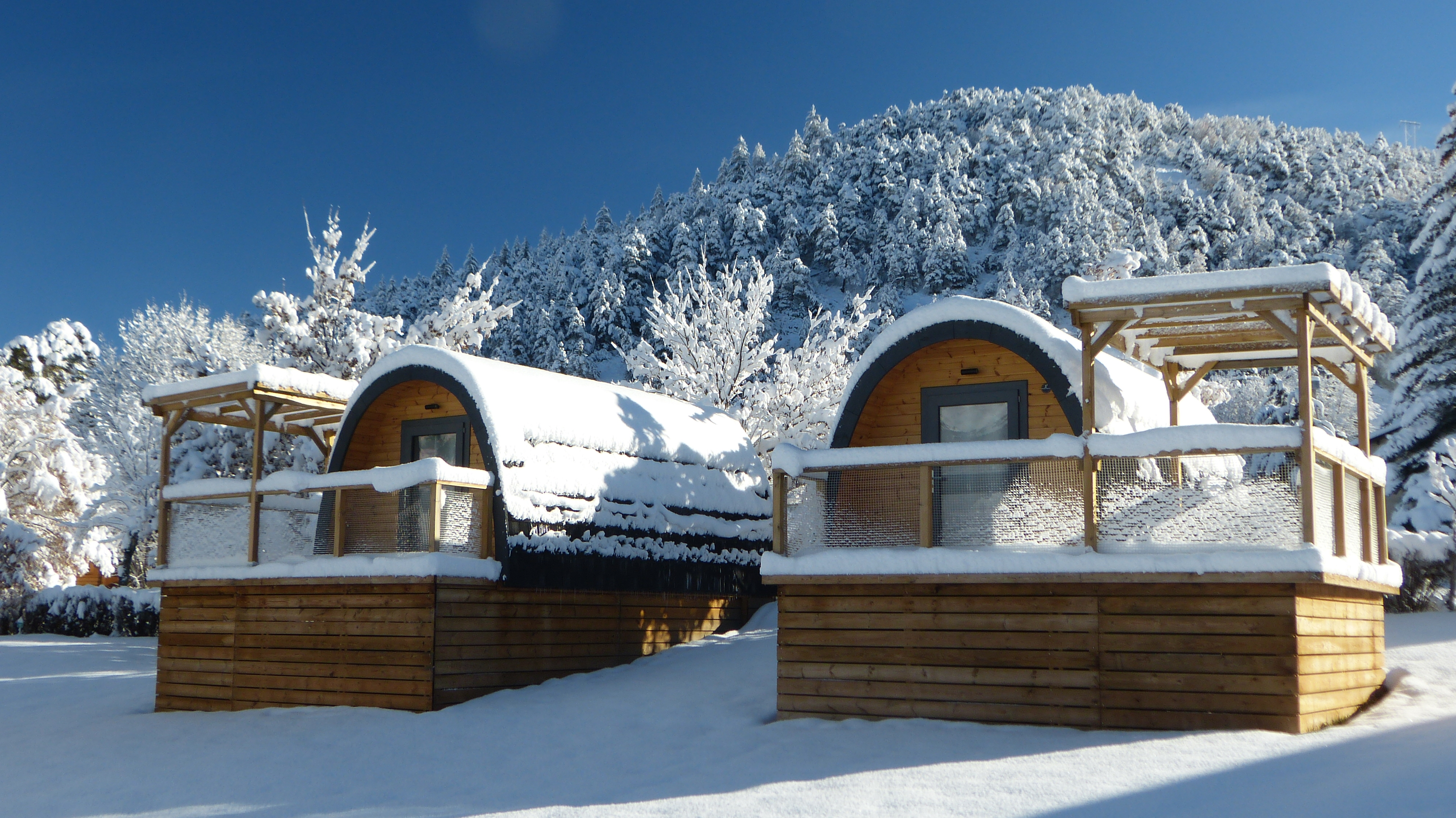 Profitez de nos chalets <br> et Pods cet hiver